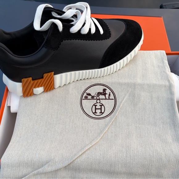 Hermes Leather Sneakers - Picture 1 of 6
